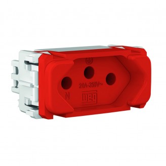 Módulo tomada composé Weg 10A Vermelho