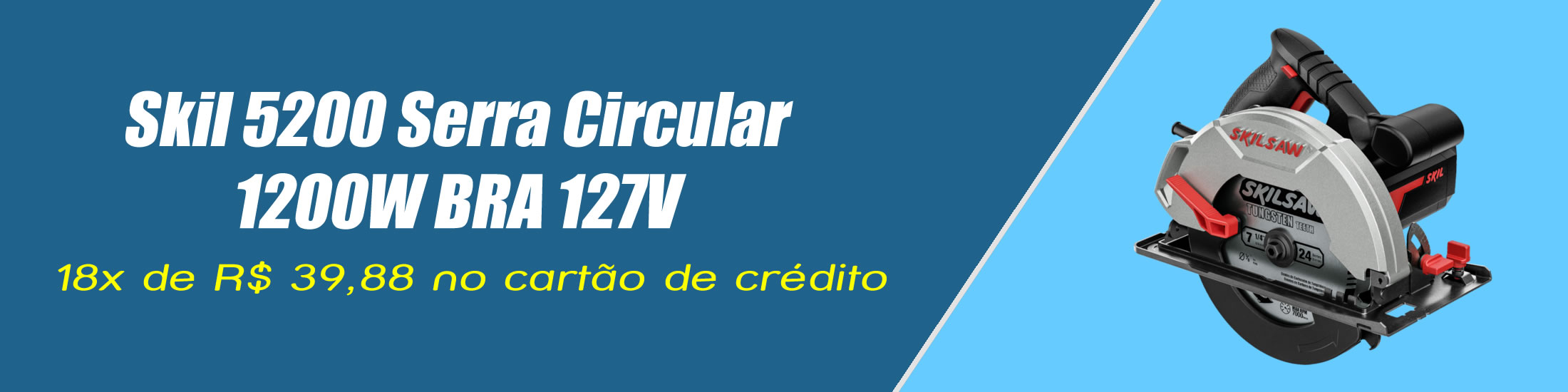 Skil 5200 Serra Circular 1200W BRA 127V